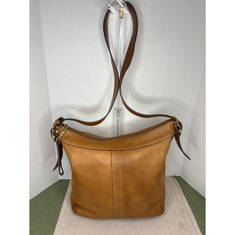 Coach Vintage Leather Hobo Bag Brown Burnished Glove Tanned 9325 - Picture 2 of 9